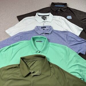 Polo Shirt Mens Extra Large Lot of 5 Fabletics Roundtree&Yorke Peter Millar